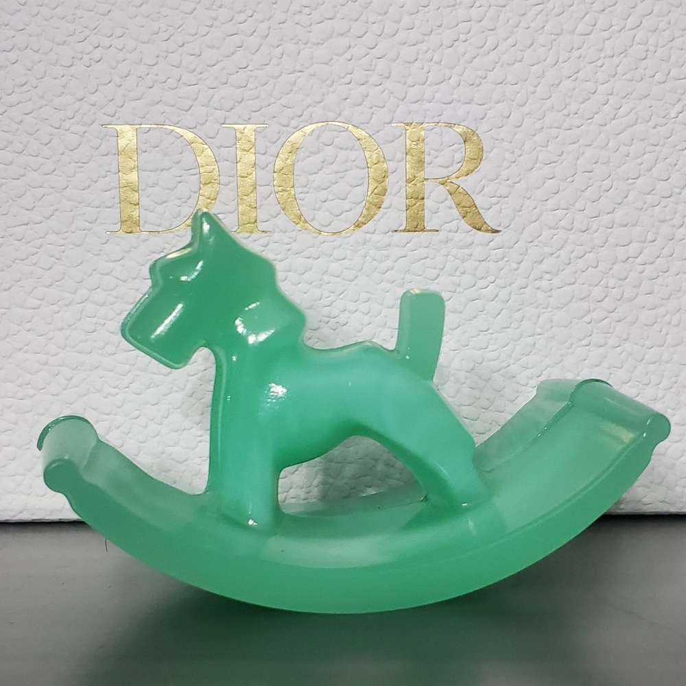 1920s ART Deco Jadeite Rocking Horse Figurine- MINT